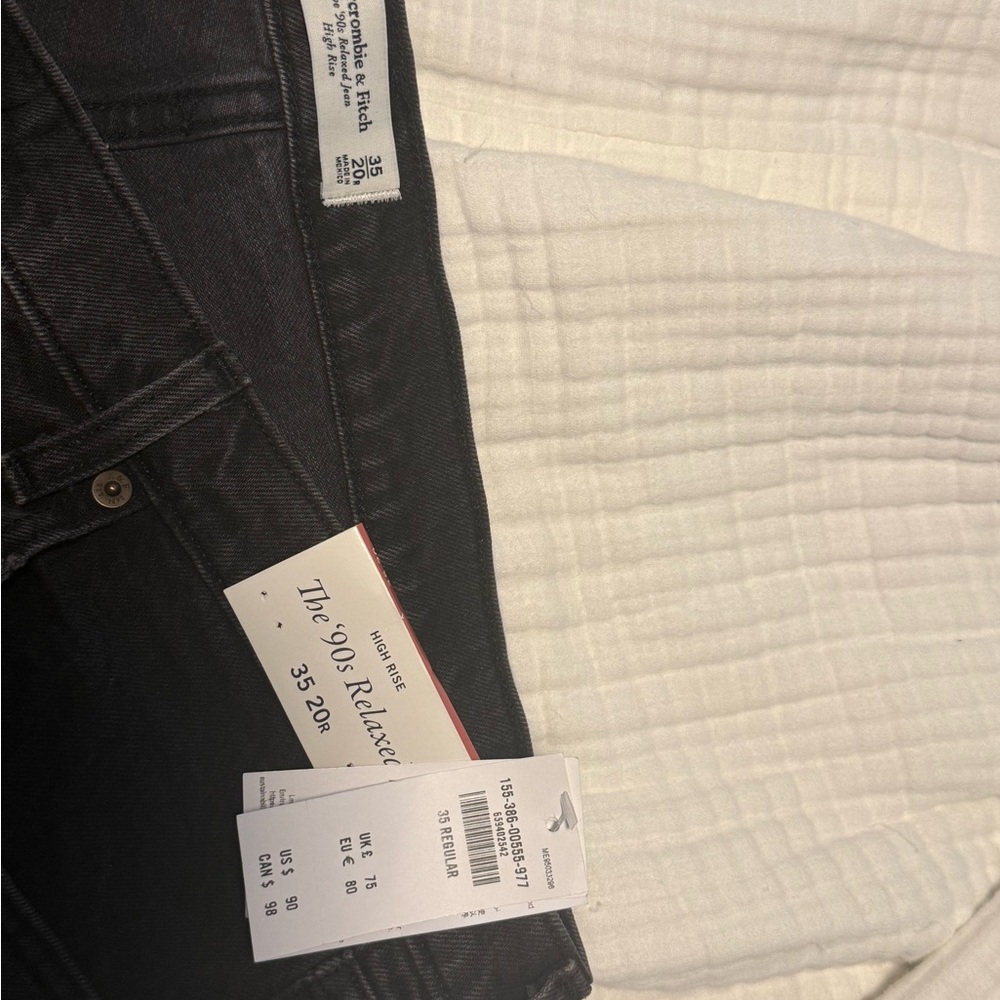 Abercrombie & Fitch Women's High Rise Jeans - Black